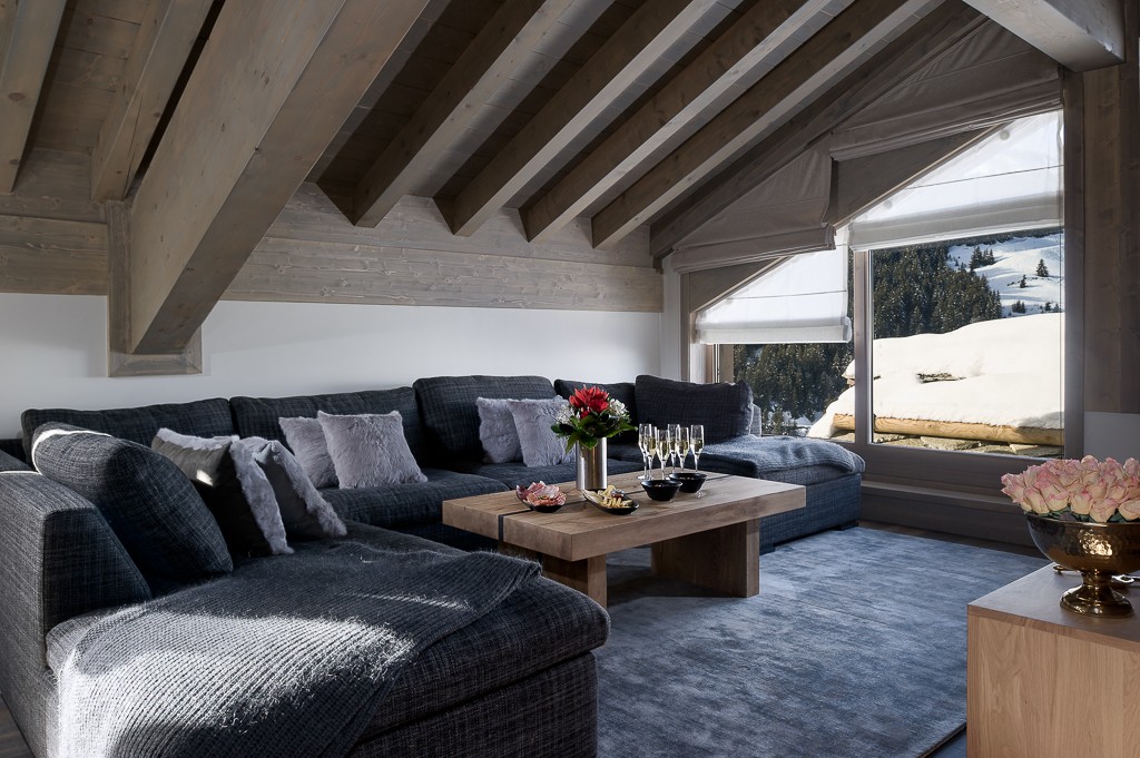Courchevel 1650 Luxury Rental Appartment Amerile Living Room 6