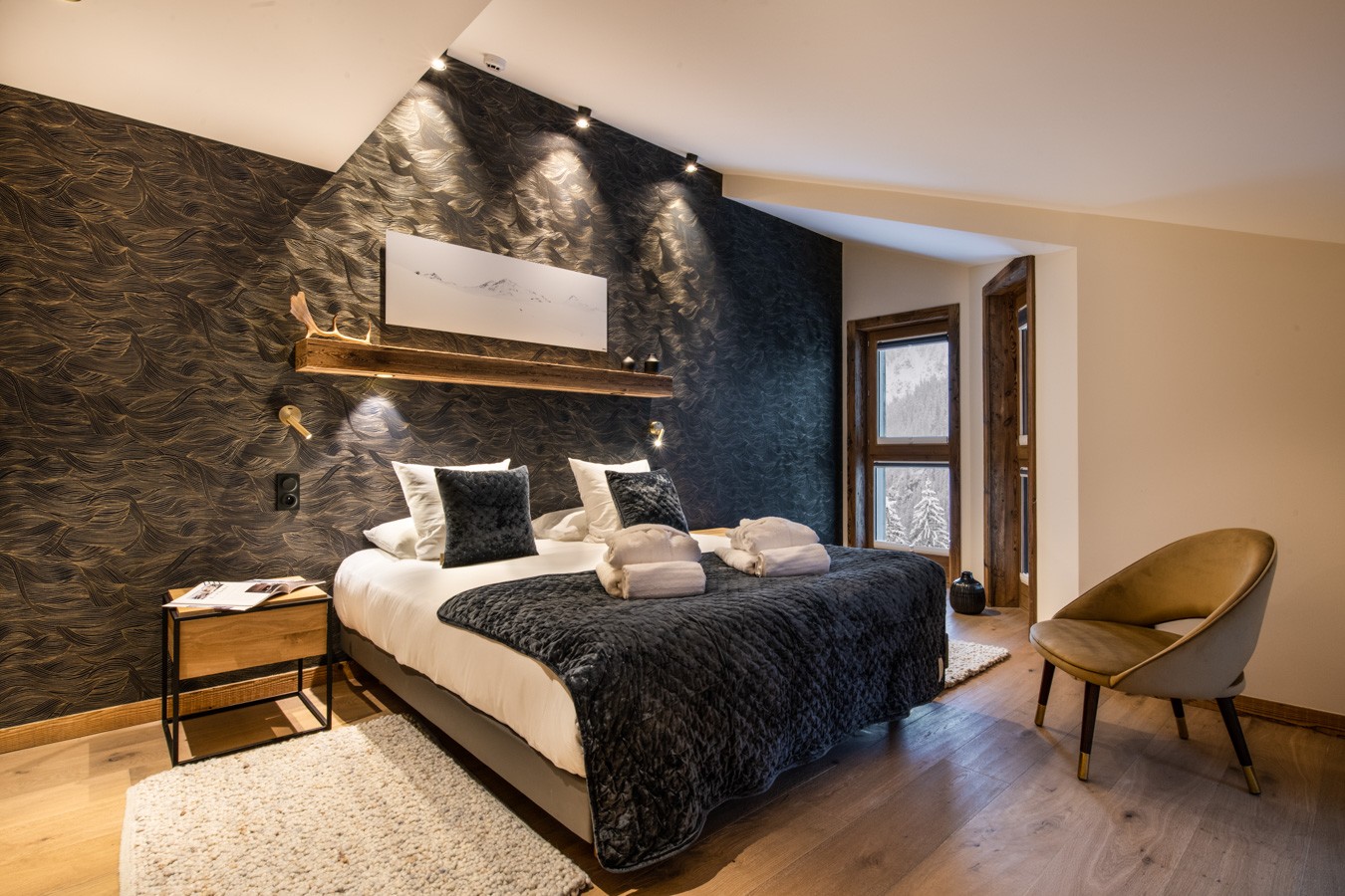 Courchevel 1650 Luxury Rental Appartment Aurolite Bedroom