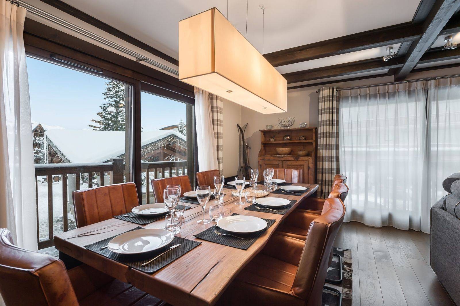 Courchevel 1650 Location Appartement Luxe Neroflier Salle A Manger