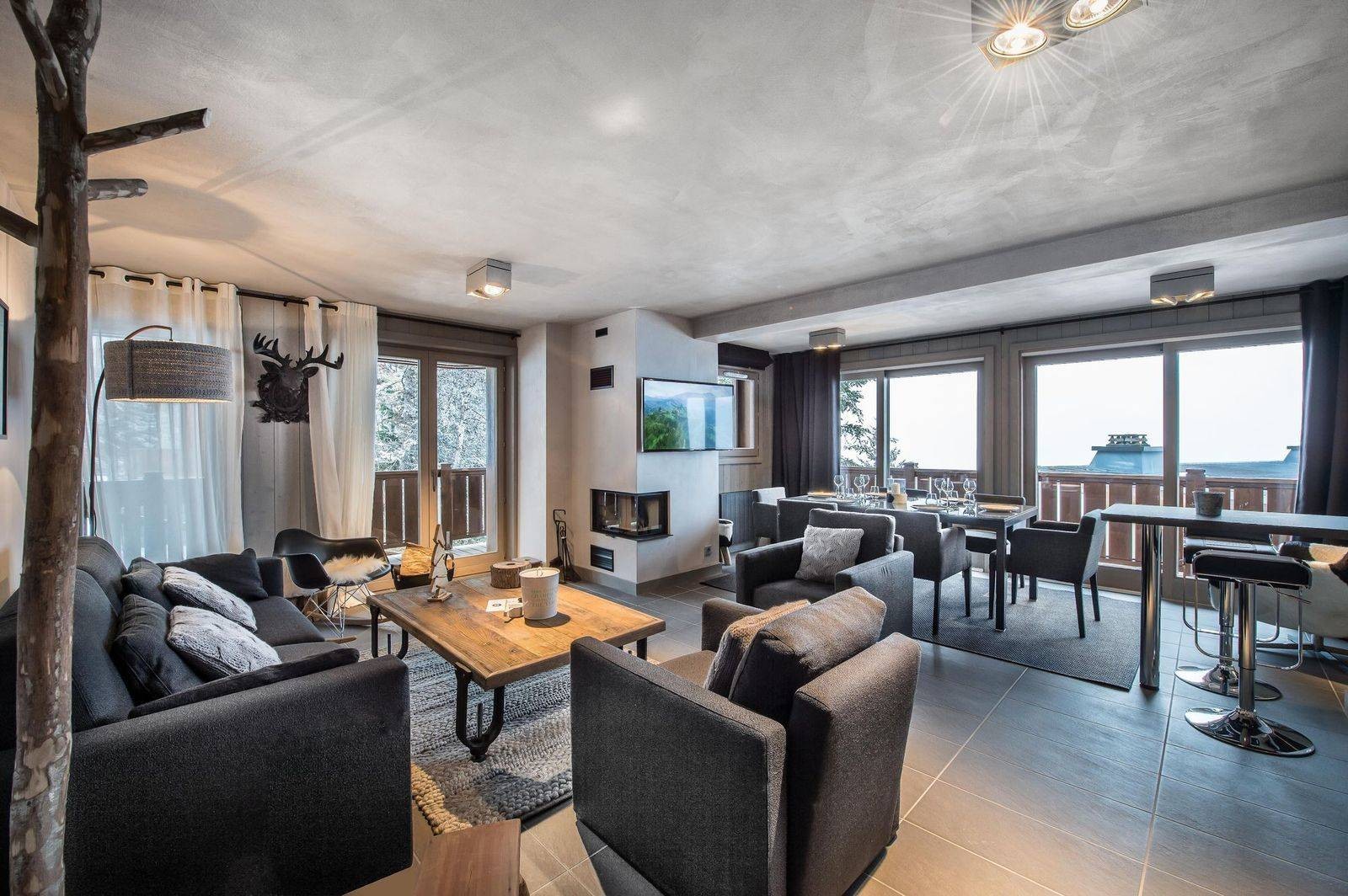 Courchevel 1650 Luxury Rental Appartment Simeline Living Room 2