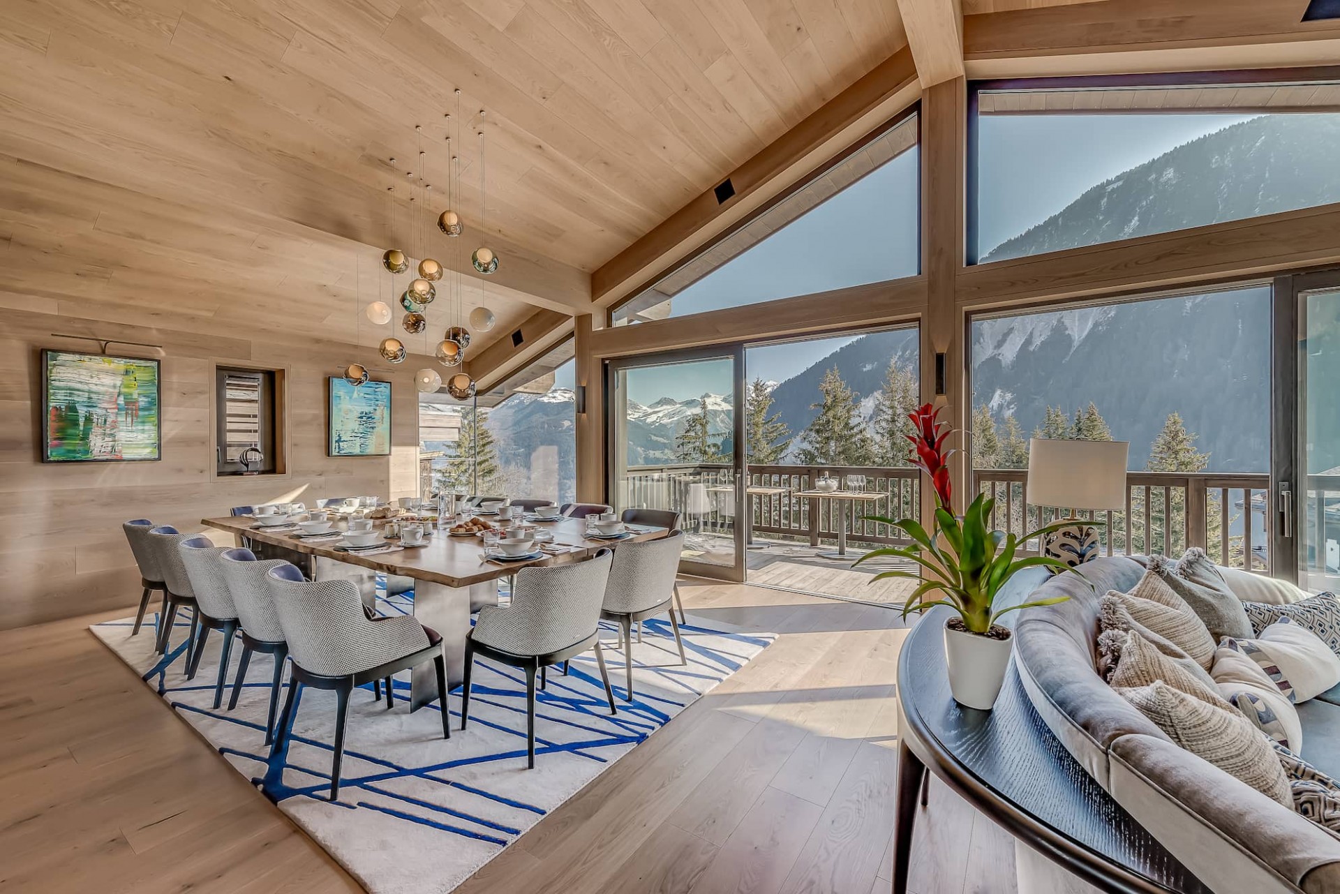 Courchevel 1650 Luxury Rental Chalet Elana Dining Room