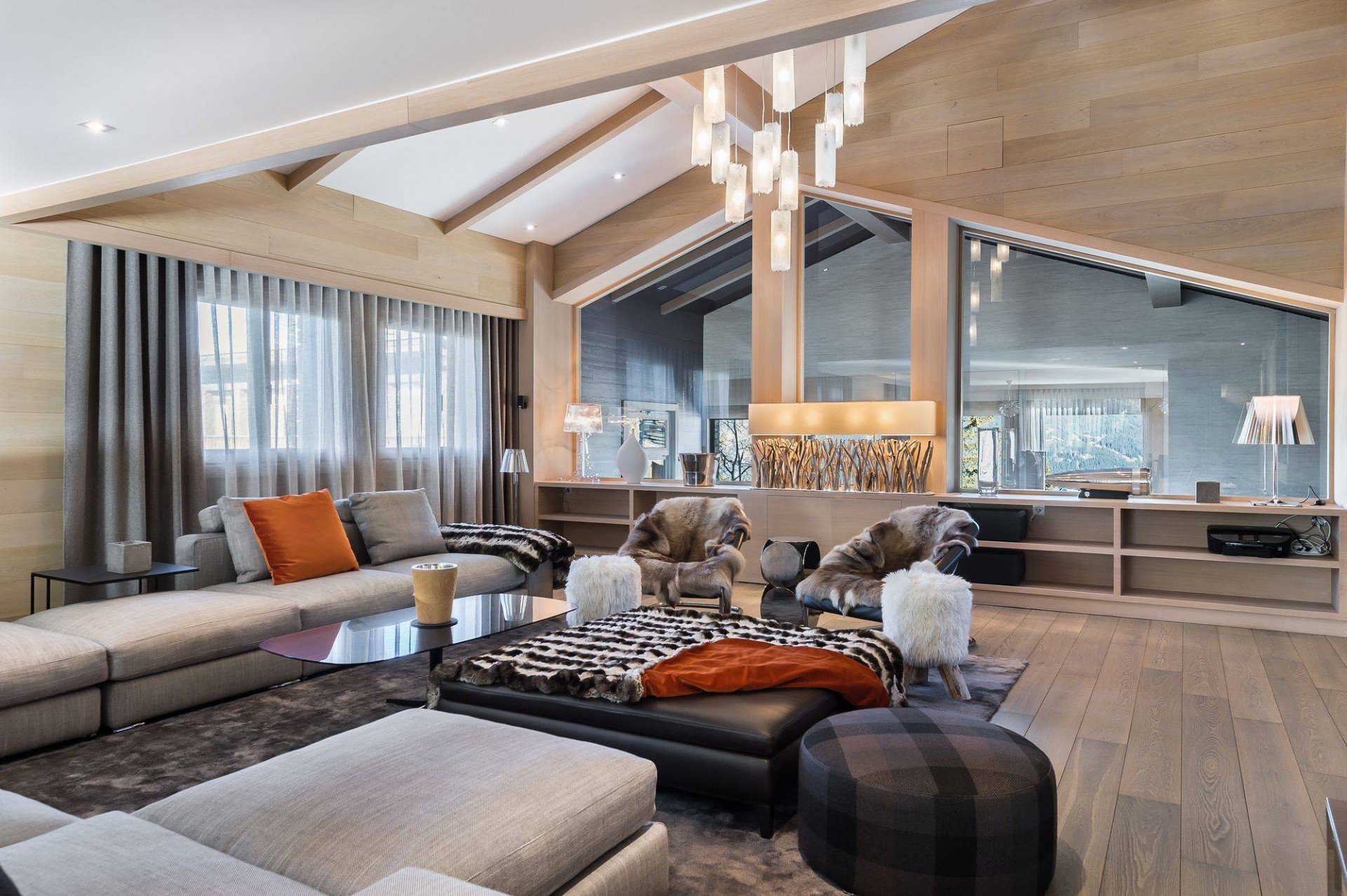 Courchevel 1650 Luxury Rental Chalet Nexilovite Living Room 2