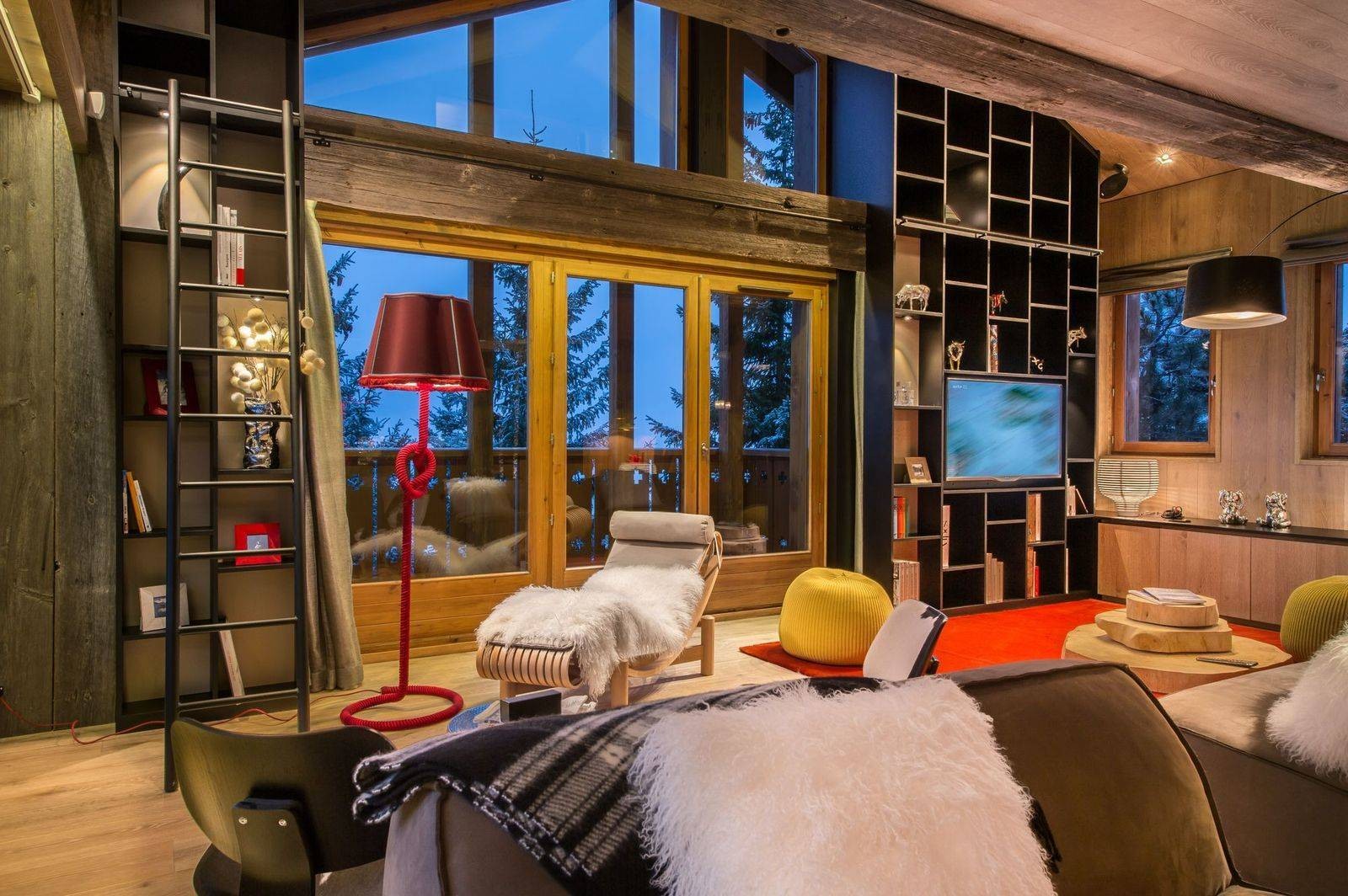 Courchevel 1650 Luxury Rental Chalet Nezilovite Living Room 3