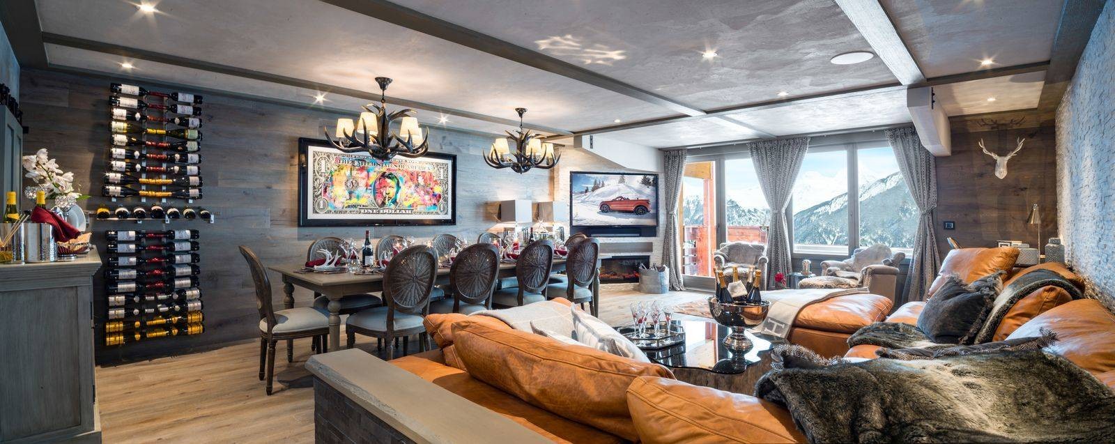 Courchevel 1850 Location Appartement Luxe Cetinape Salon