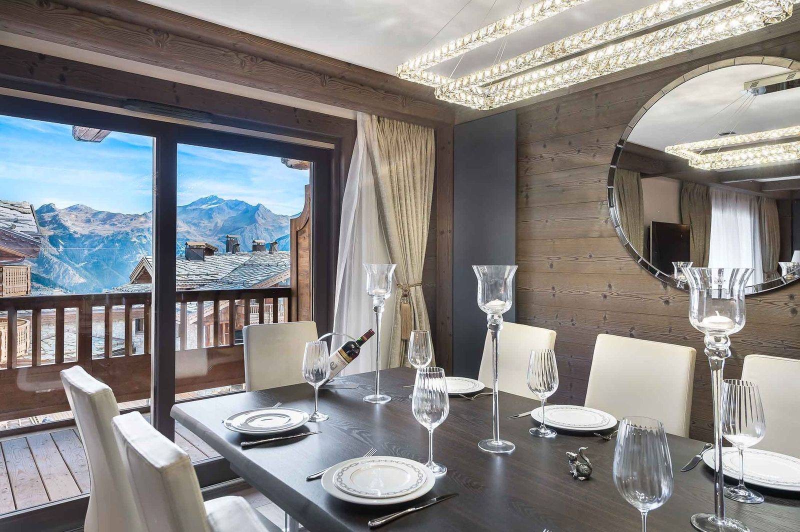 Courchevel 1850 Location Appartement Luxe Visix Salle A Manger
