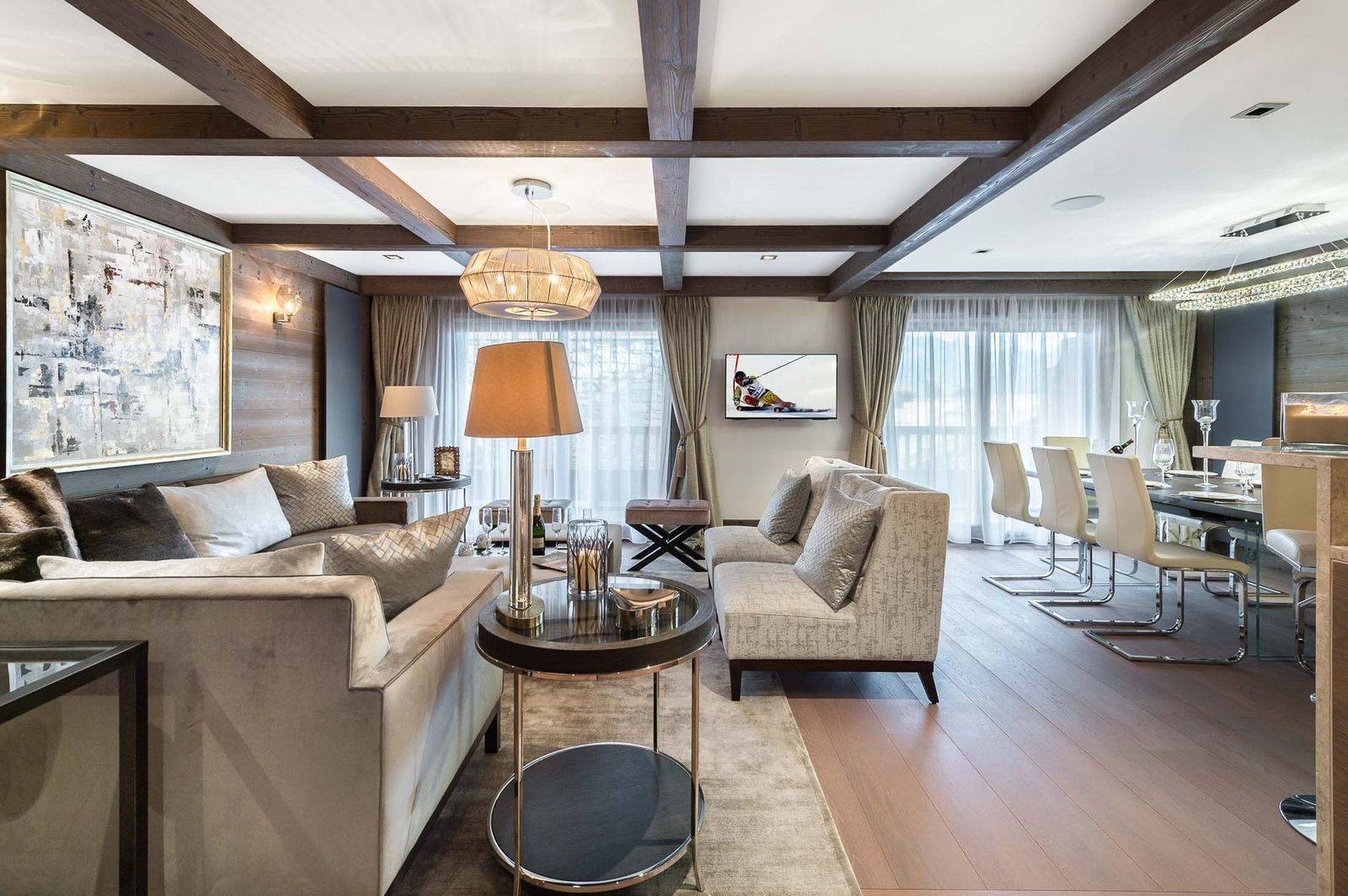 Courchevel 1850 Location Appartement Luxe Visix Séjour