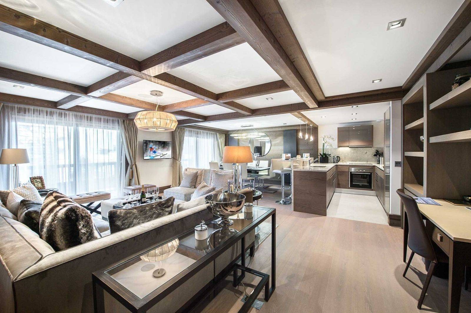 Courchevel 1850 Location Appartement Luxe Visix Séjour 2