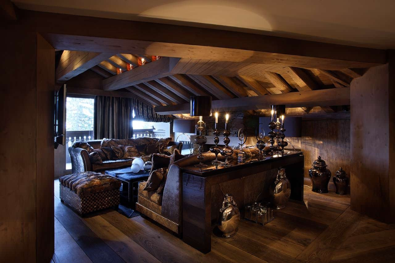 Courchevel 1850 Location Chalet Luxe Acorite Séjour 2