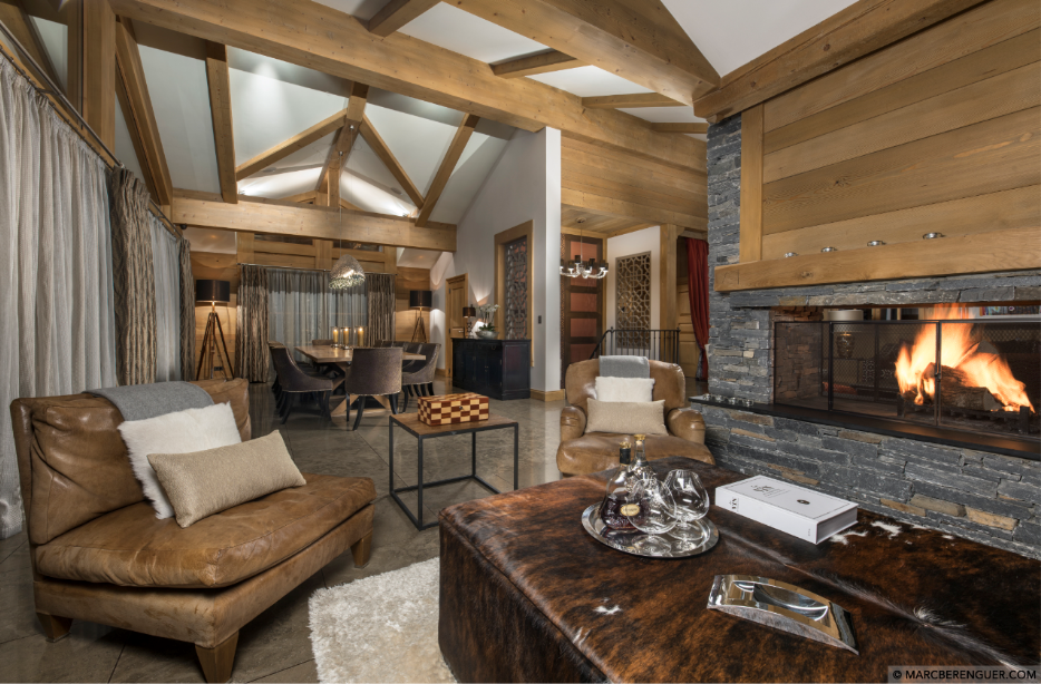 Courchevel 1850 Luxury Rental Appartment Carnatite Living Room 4