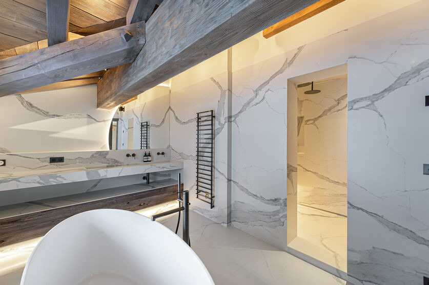 Courchevel 1850 Location Chalet Luxe Cesario Baignoire 2