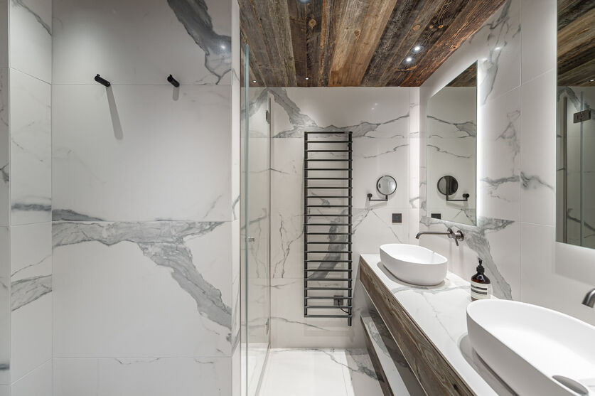 Courchevel 1850 Location Chalet Luxe Cesario Douche 