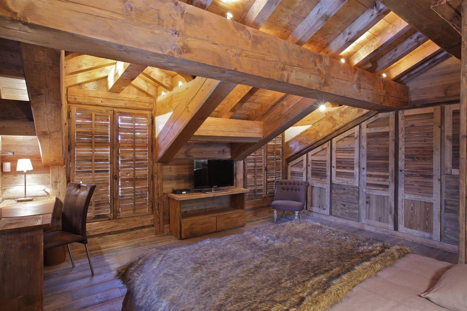 Courchevel 1850 Luxury Rental Chalet Cesarolite Bedroom