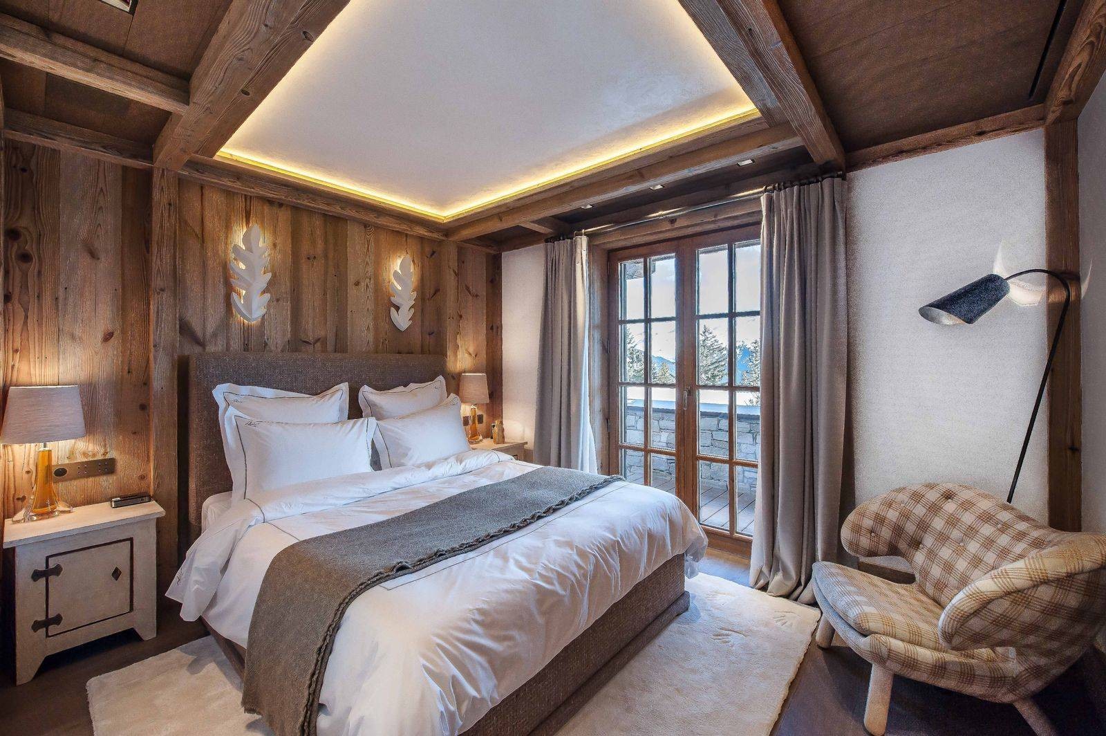 Courchevel 1850 Location Chalet Luxe Chudobaïte Bedroom 3