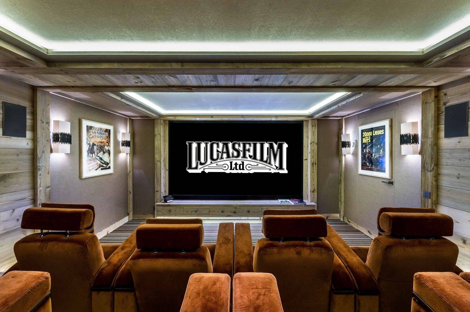 Courchevel 1850 Location Chalet Luxe Chursinite Salle Cinéma