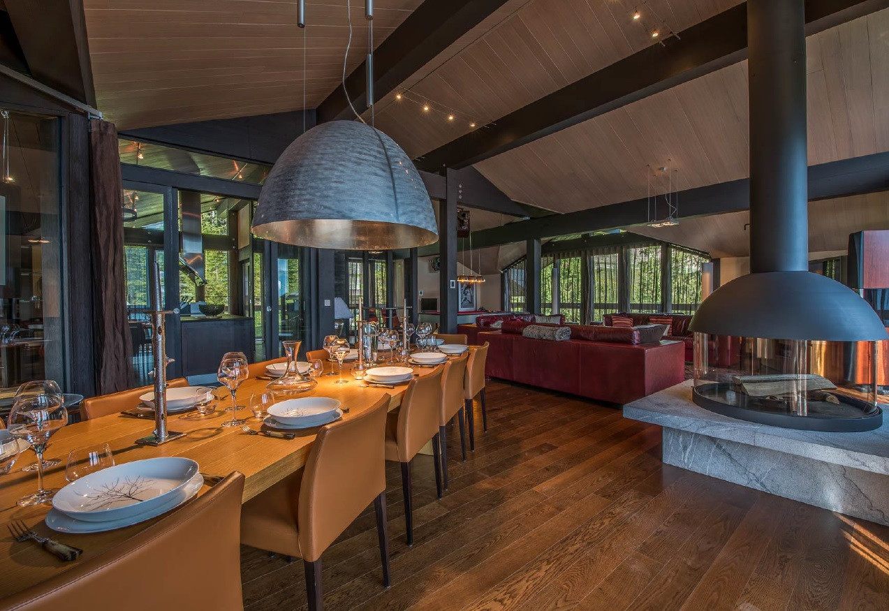 Courchevel 1850 Location Chalet Luxe Deletra Salle A Manger 