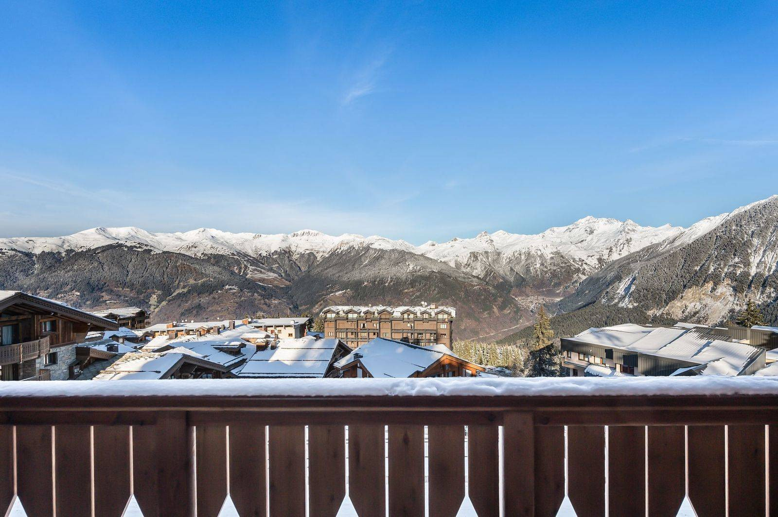 Courchevel 1850 Location Chalet Luxe Elaxane Balcon 