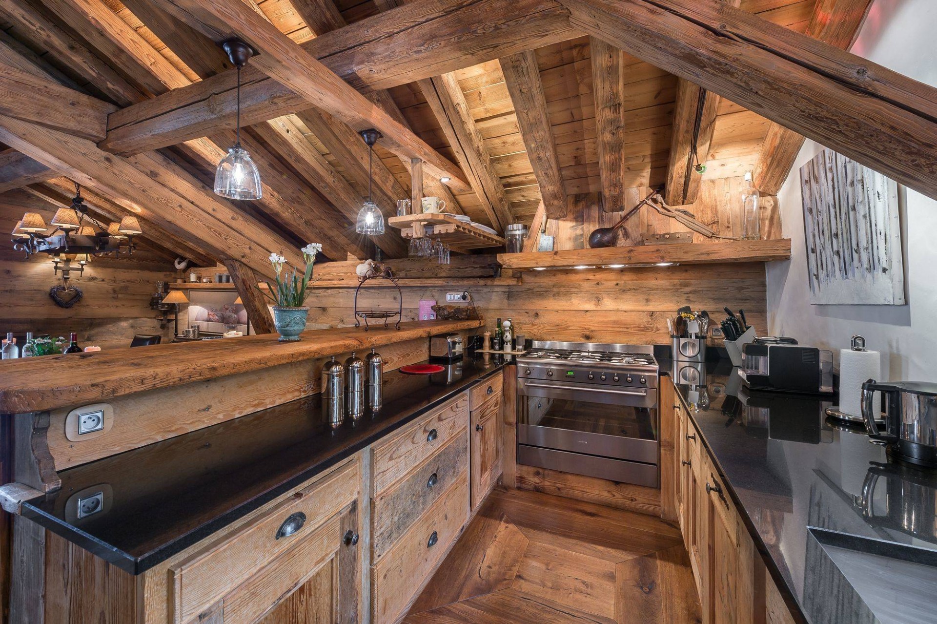 Courchevel 1850 Location Chalet Luxe Esalda Cuisine