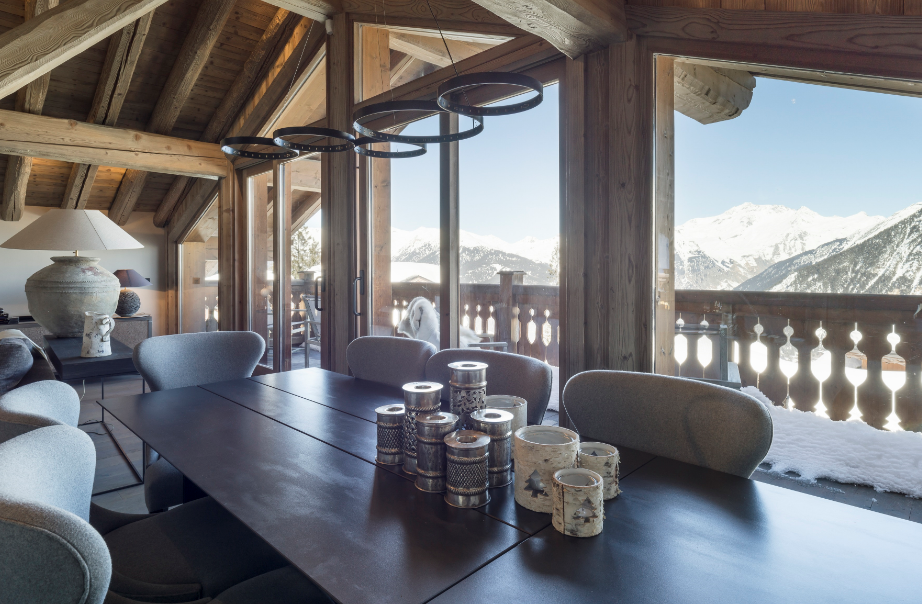 Courchevel 1850 Location Chalet Luxe Mariae Salle A Manger 2