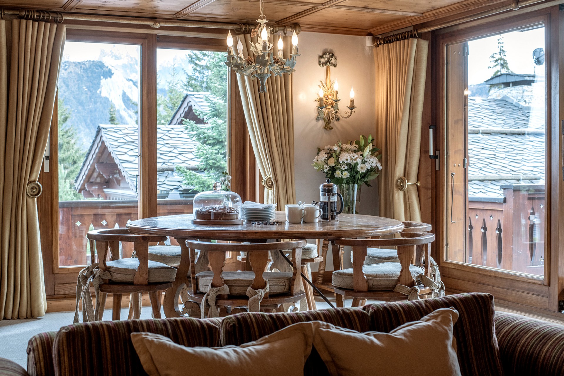 Courchevel 1850 Location Chalet Luxe Nilia Séjour 4