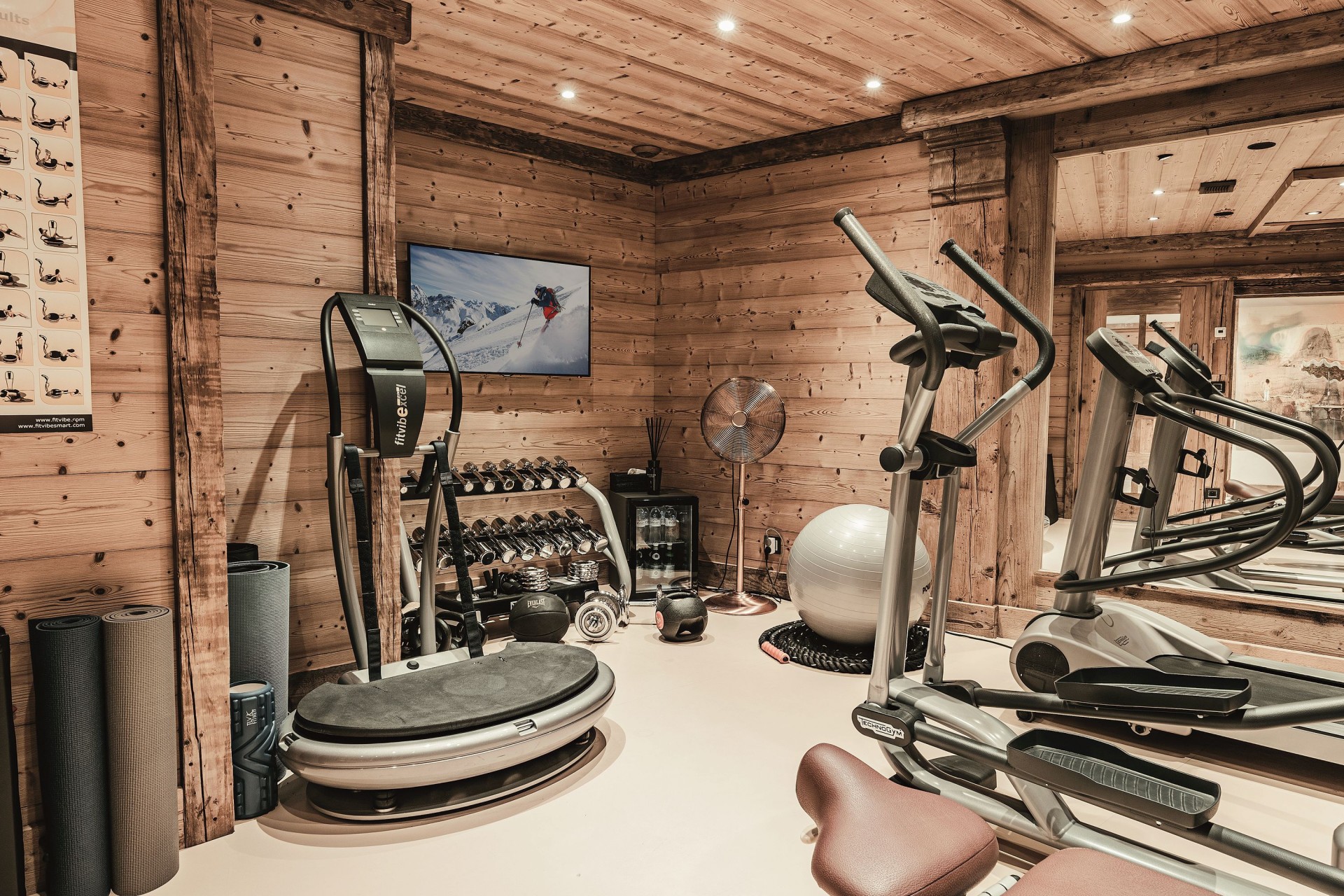 Courchevel 1850 Location Chalet Luxe Nilion Salle De Sport