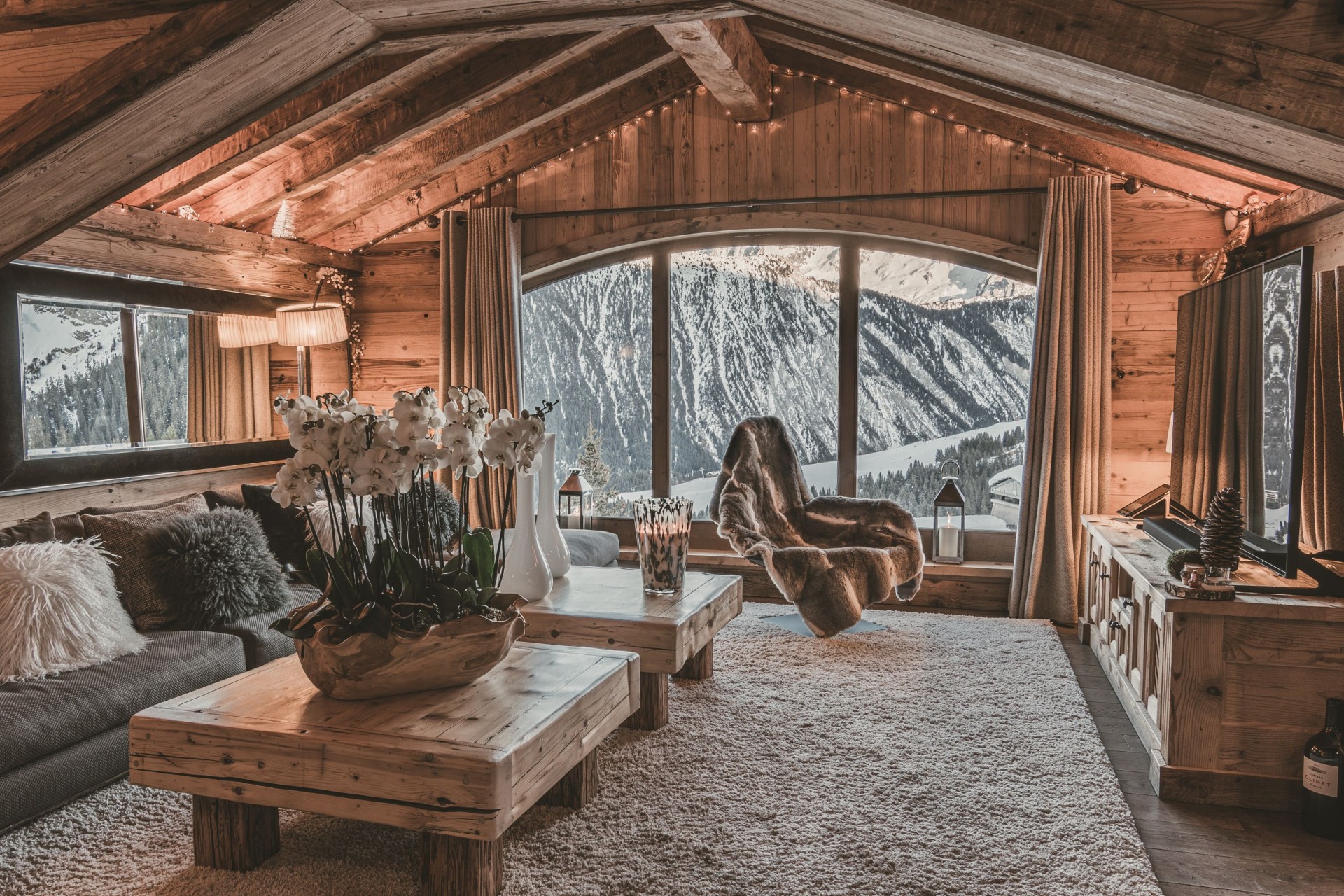 Courchevel 1850 Location Chalet Luxe Nilion Séjour2