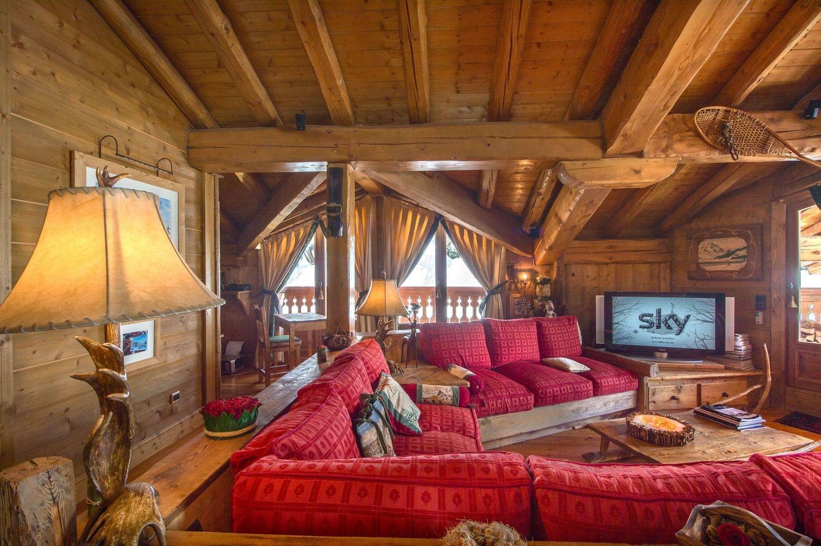 Courchevel 1850 Luxury Rental ChaletTantalite Living Room 4