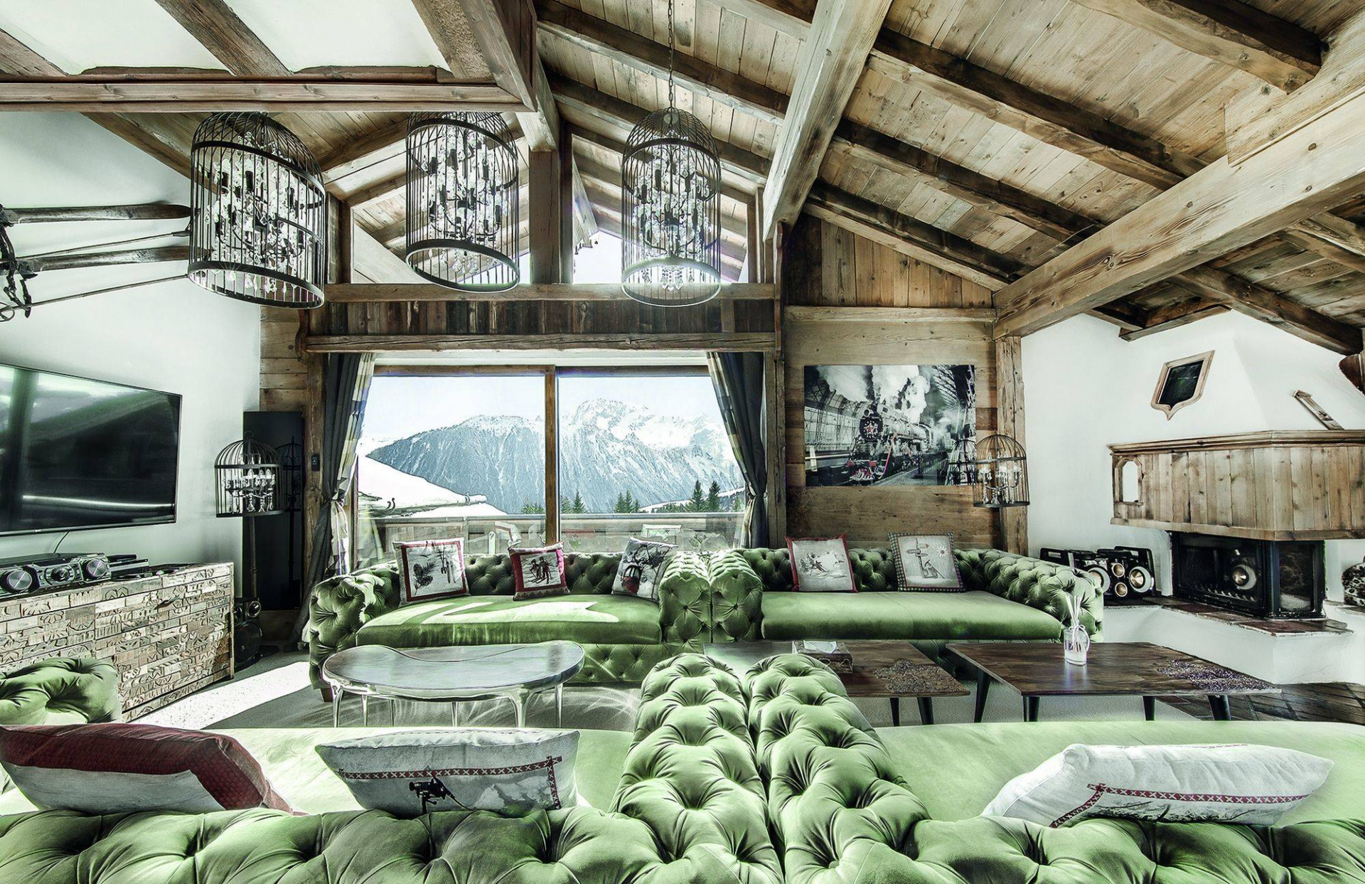 Courchevel 1850 Location Chalet Luxe Tazay Séjour 