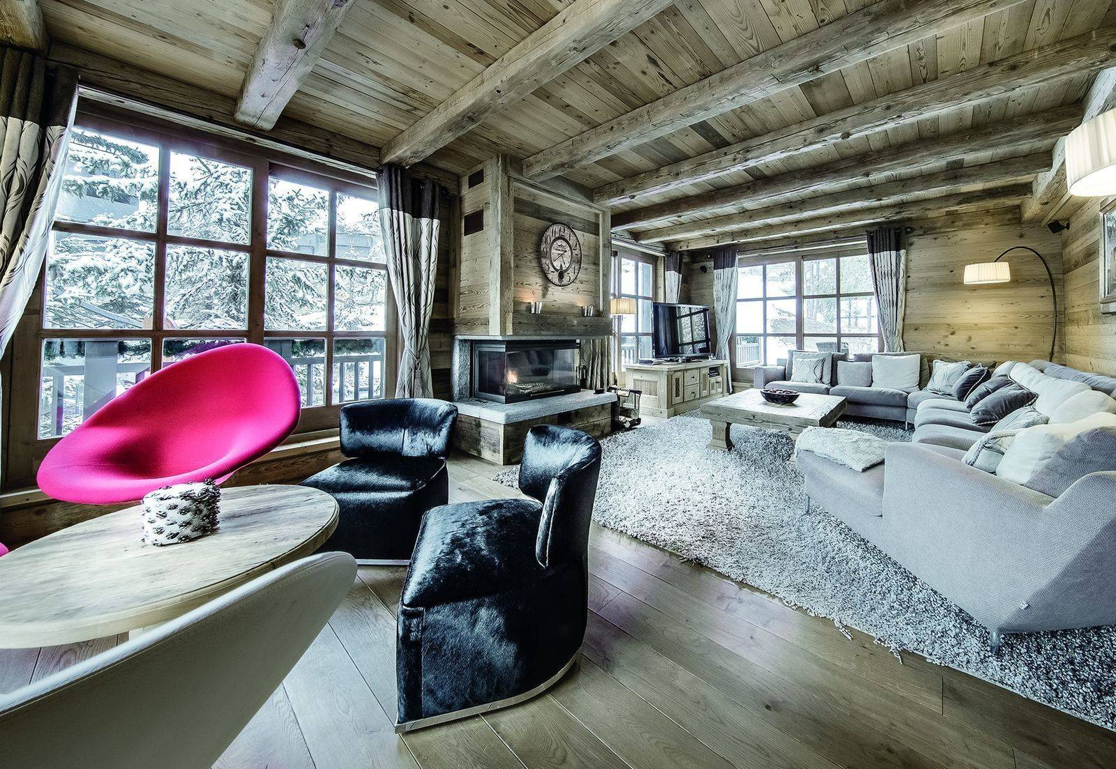 Courchevel 1850 Location Chalet Luxe Tazey Salon 1