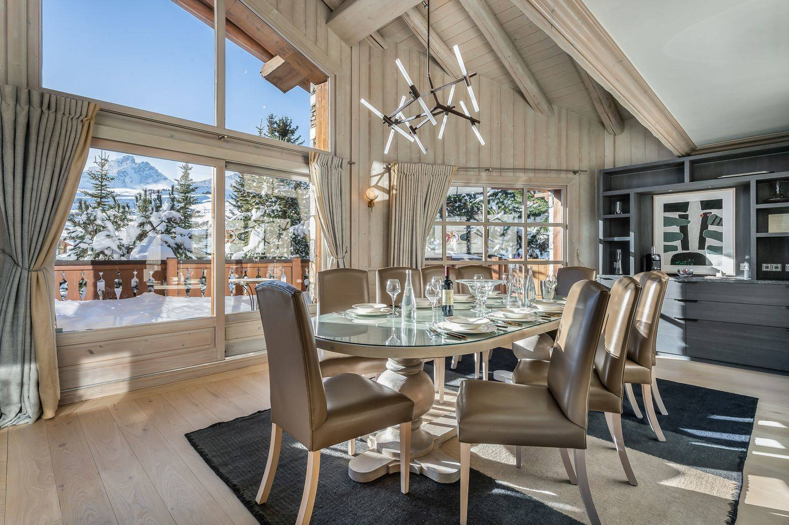 Courchevel 18500 Location Chalet Luxe Chloropal Salle A Manger 2