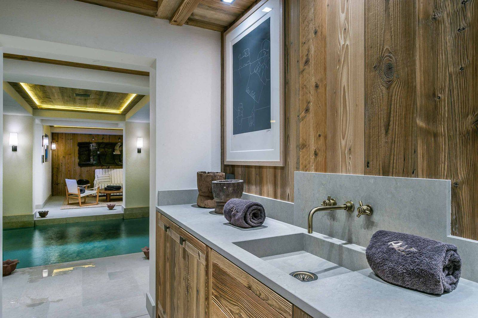 Courchevel 18500 Location Chalet Luxe Churchite Salle De Bain 2