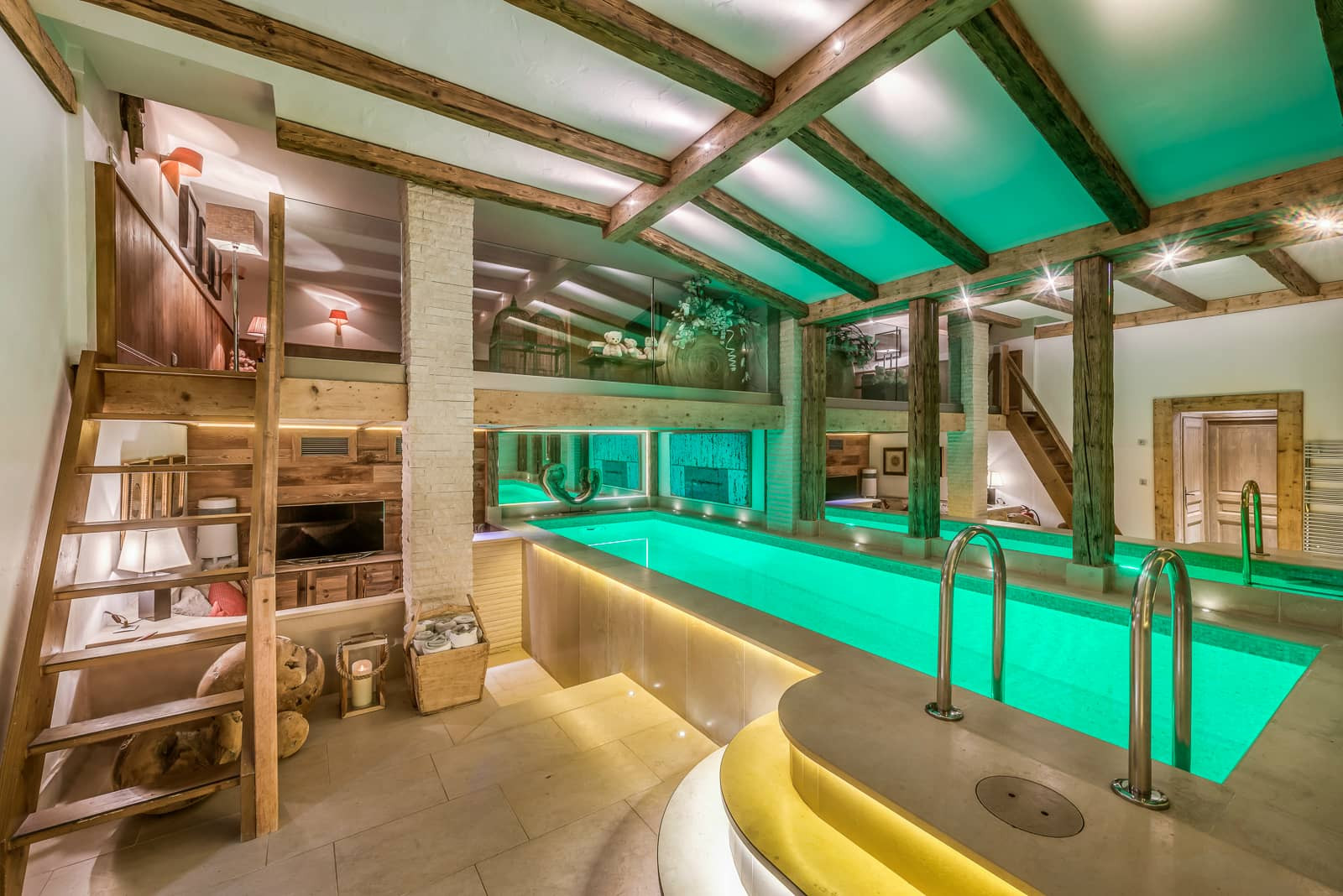 Courchevel Location Chalet Luxe Baby Lonian Quartz Piscine