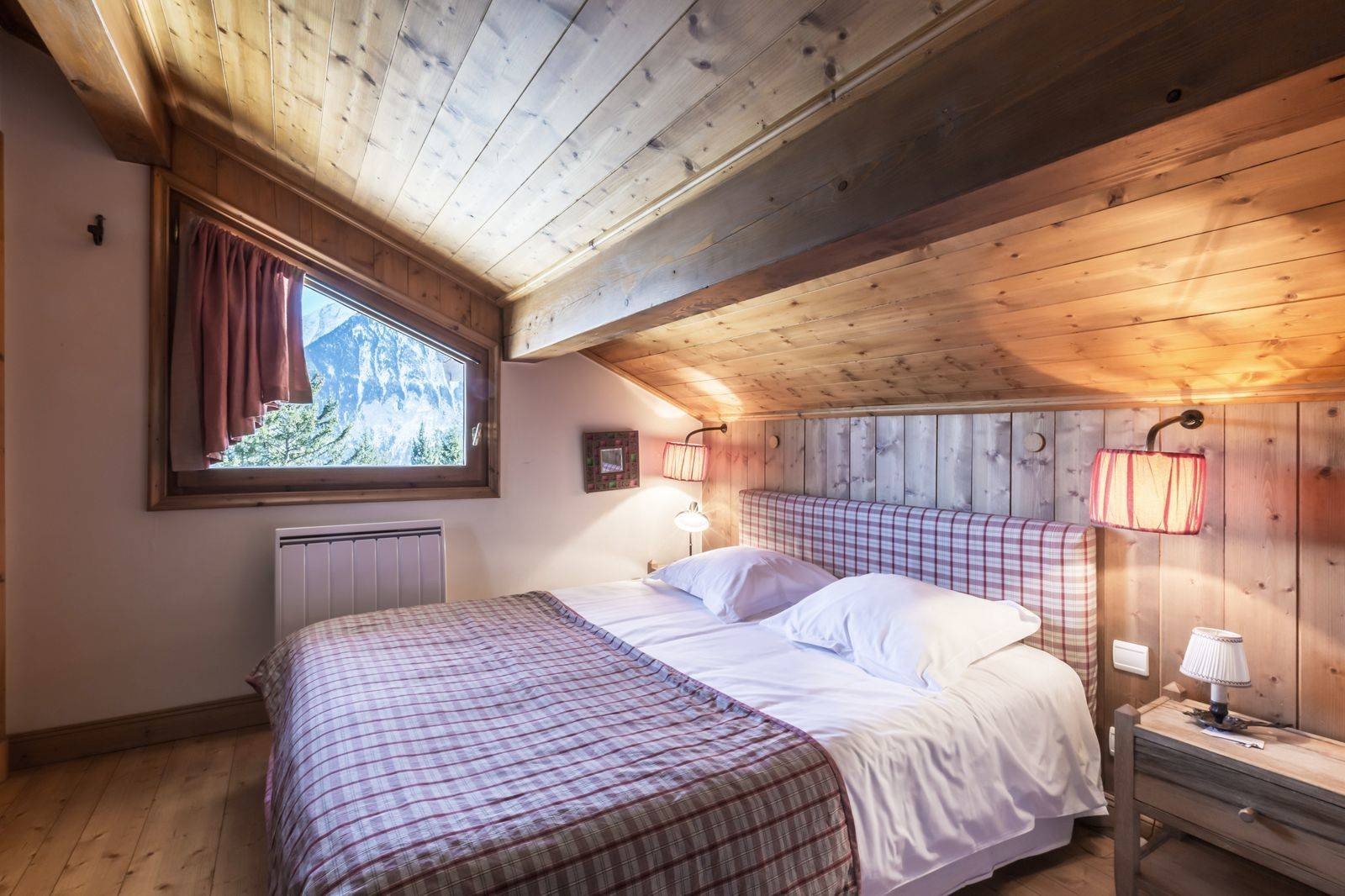 Courchevel Location Chalet Luxe Saphir Blanc Chambre