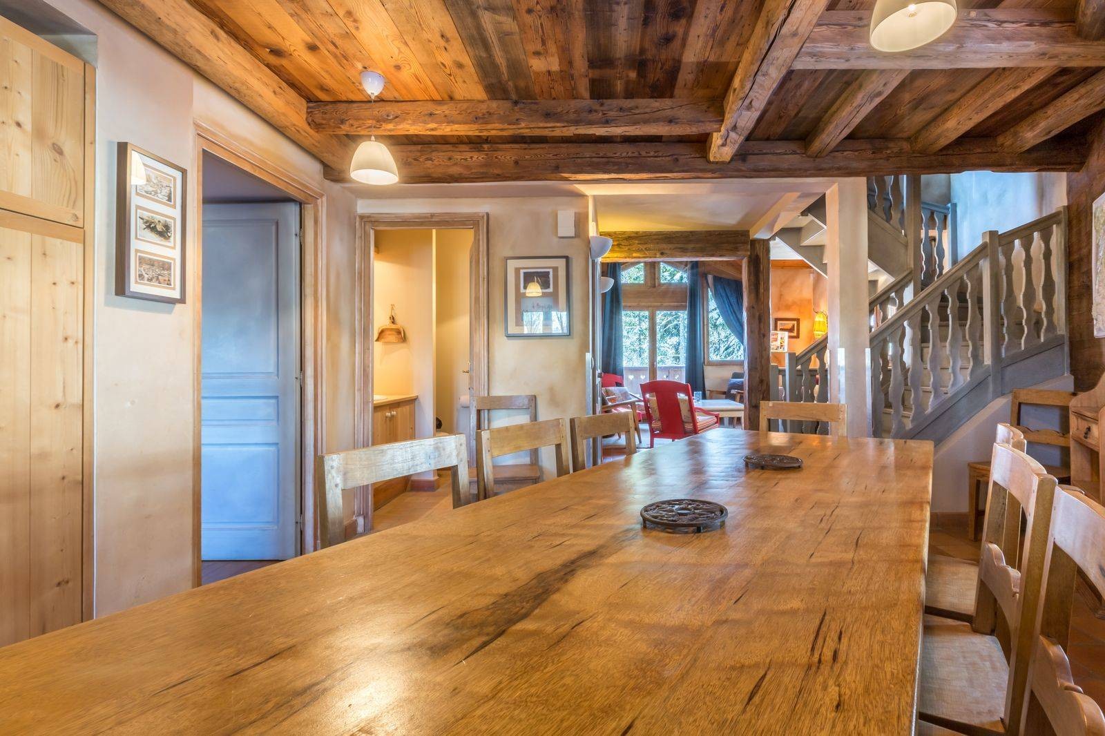 Courchevel Location Chalet Luxe Saphir Blanc Salle A Manger