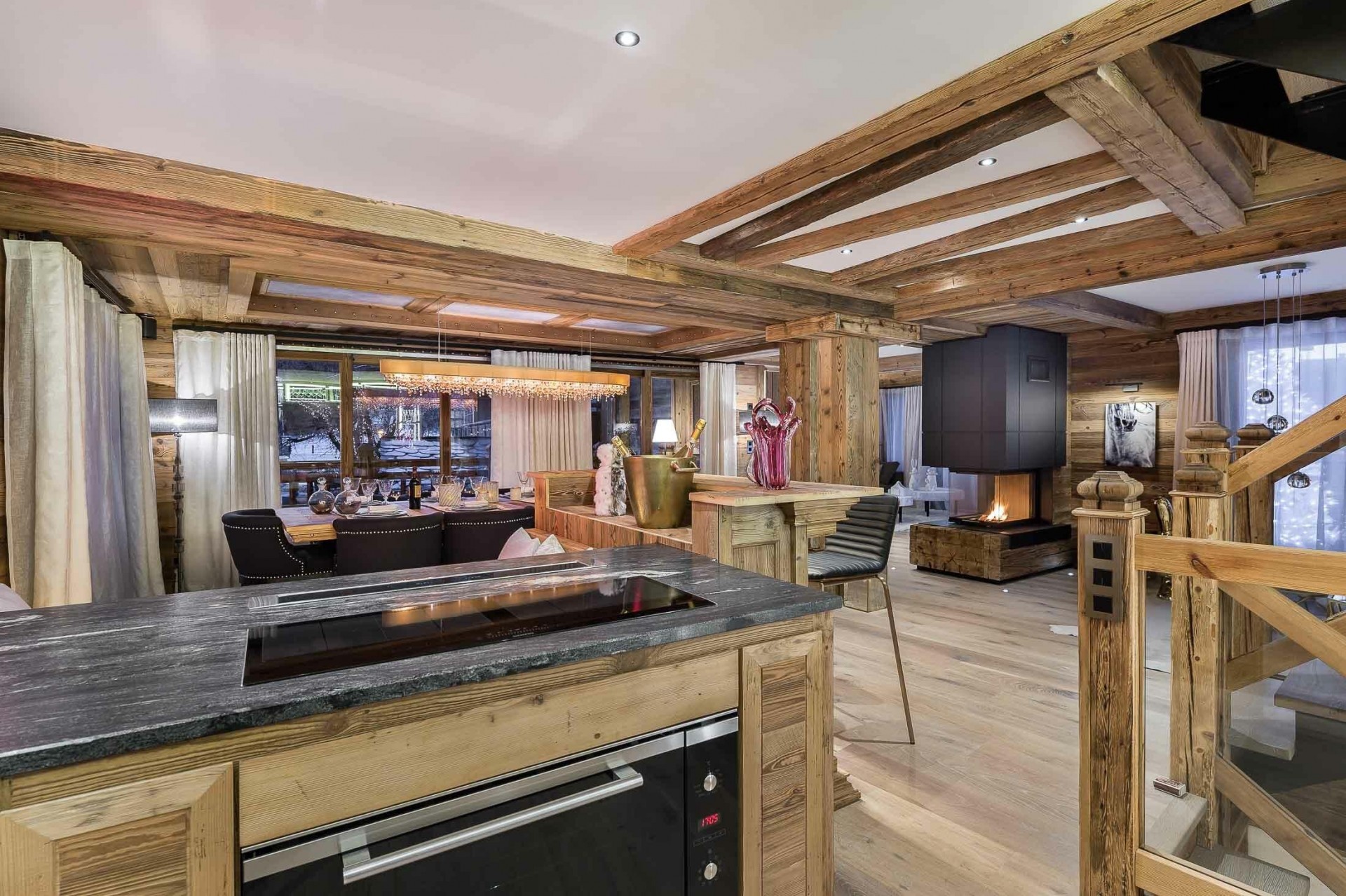 Courchevel 1550 Location Chalet Luxe Crooks Cuisine