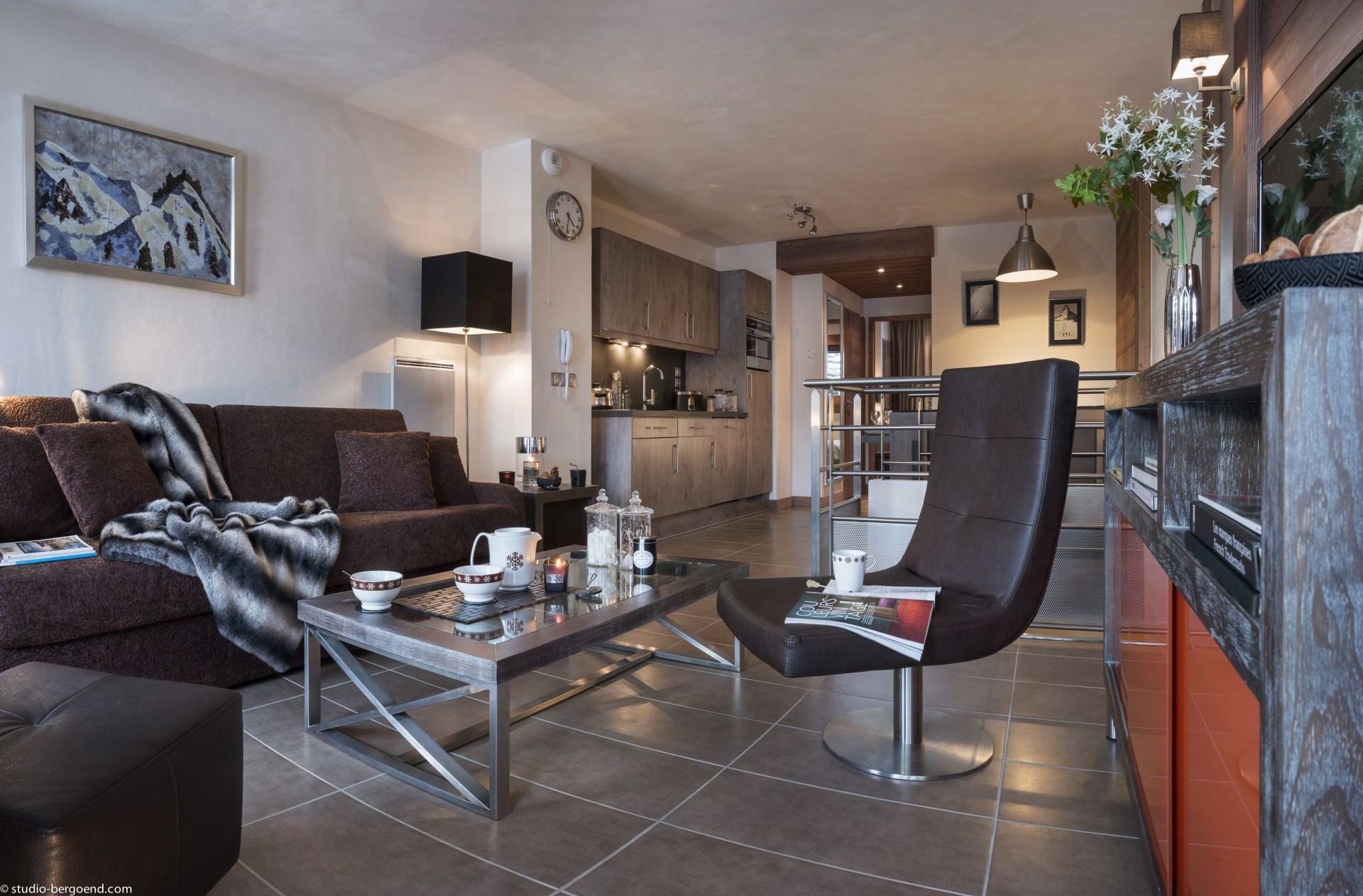 Flaine Rental Apartment Luxury Fangisse Living Room