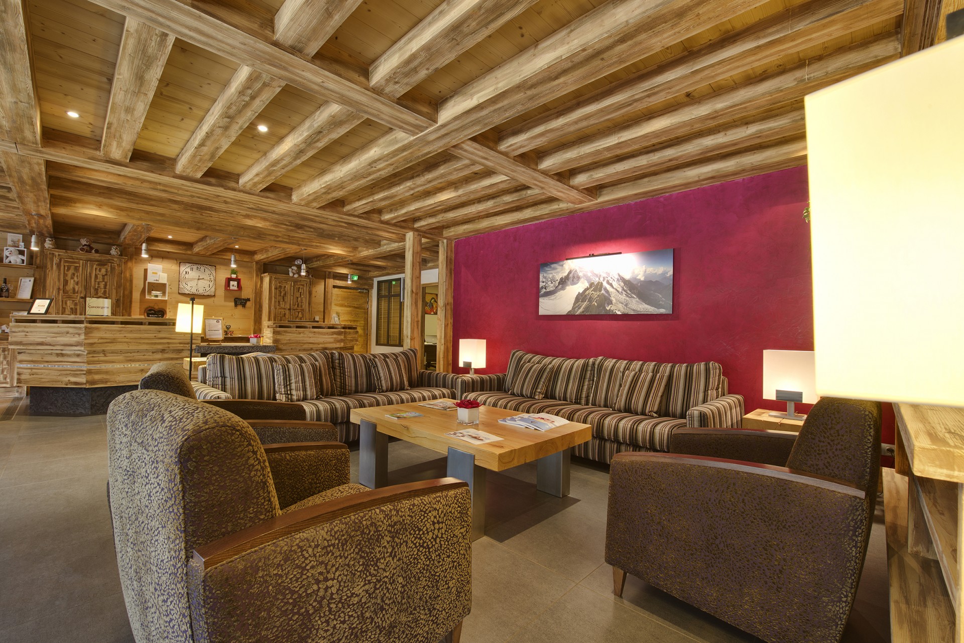 Flaine Rental Apartment Luxury Fassaite Duplex Reception 