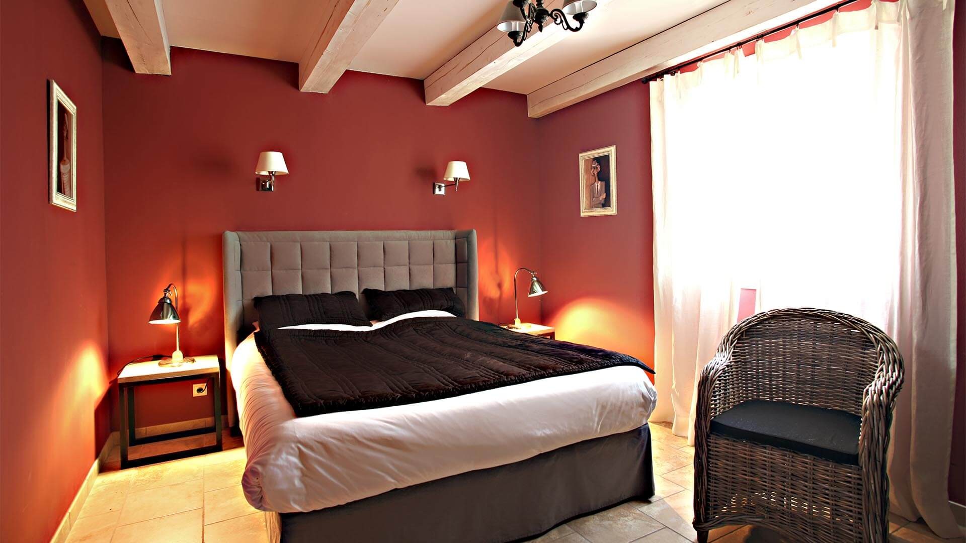 Forcalquier Location Villa Luxe Lunate Chambre Lit Double