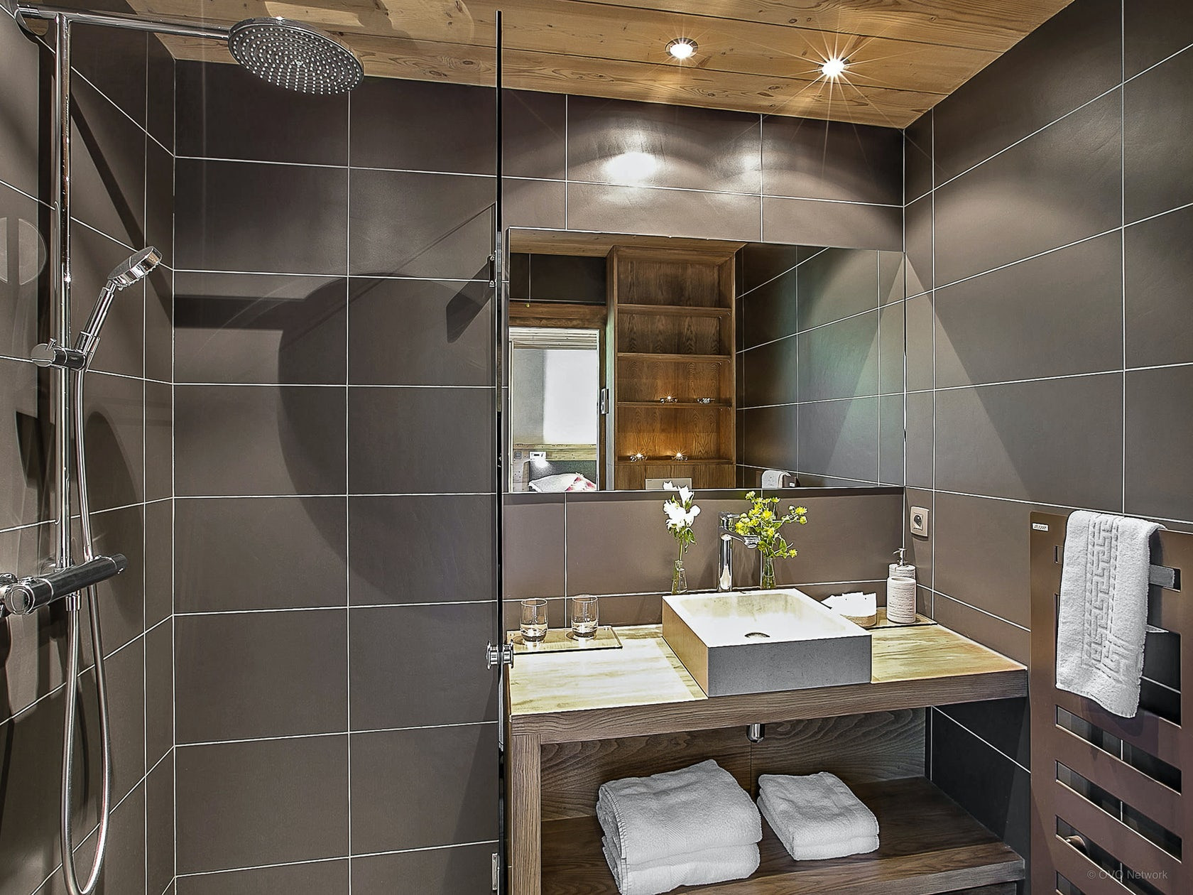 La Clusaz Location Chalet Luxe Lawodite Douche 