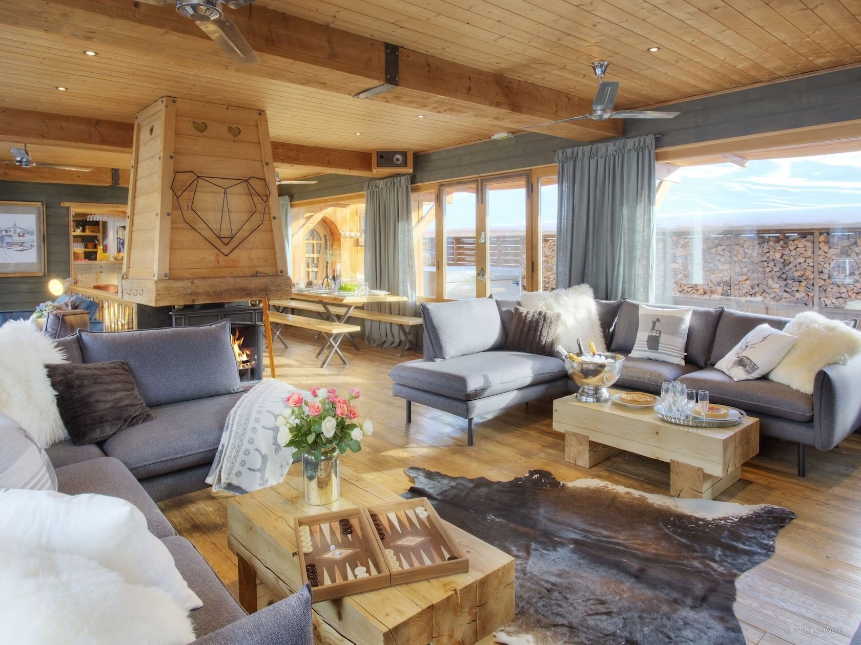 La Clusaz Location Chalet Luxe Ledouwite Séjour 