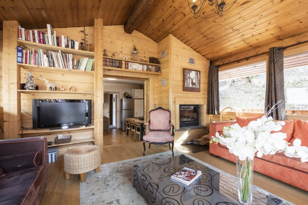 La Plagne 1800 Location Chalet Luxe Ligia Coin Tv 