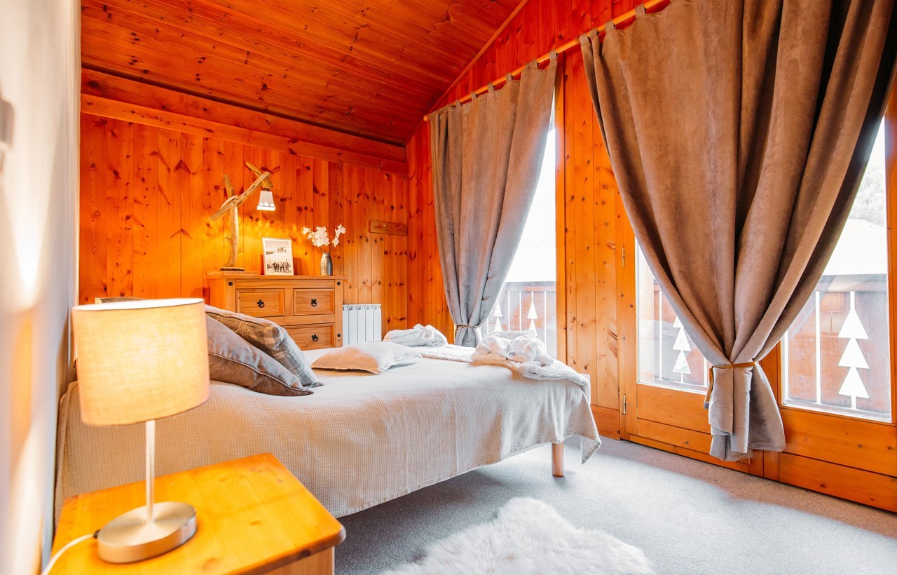 La Plagne Location Chalet Luxe Jadéite Verte Chambre