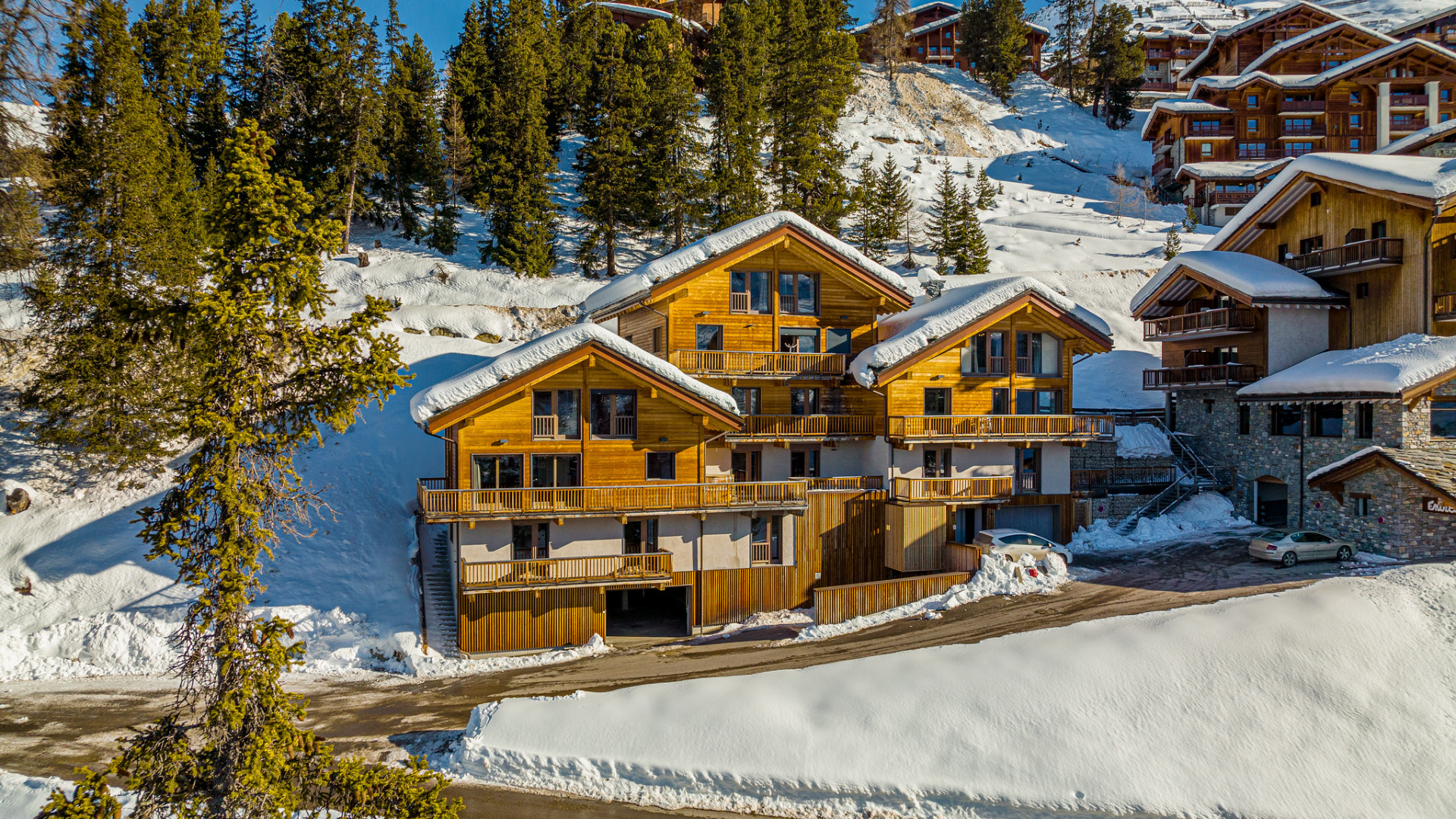 La Plagne Location Chalet Luxe Takunite Extérieur