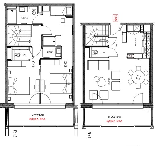 La Rosière Location Appartement Luxe Rosita Plan