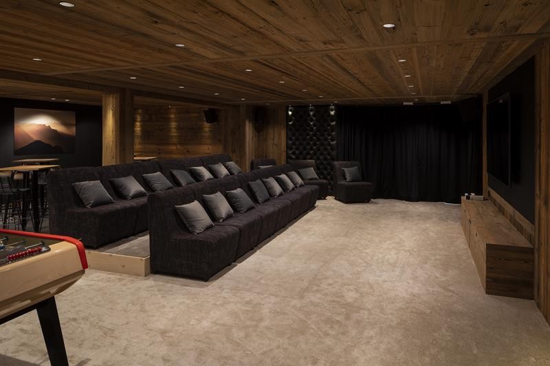 Le Grand Bornand Location Chalet Luxe Leonate Salle De Cinéma