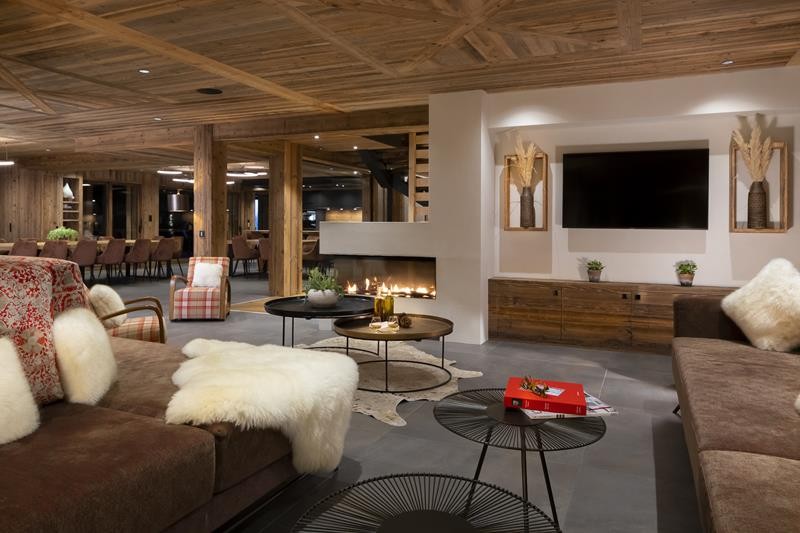 Le Grand Bornand Location Chalet Luxe Leonate Séjour