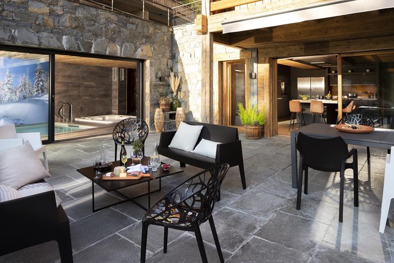 Le Grand Bornand Location Chalet Luxe Leonate Terrasse