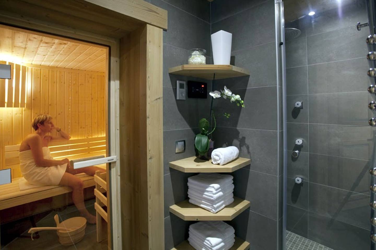 Le Grand Bornand Location Chalet Luxe Leonite Sauna