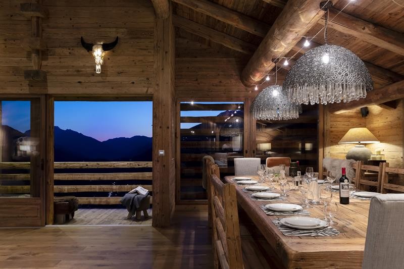 Le Grand Bornand Location Chalet Luxe Leonute Salle A Manger