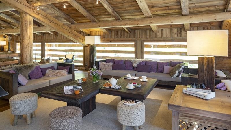 Le Grand Bornand Location Chalet Luxe Leonute Séjour1