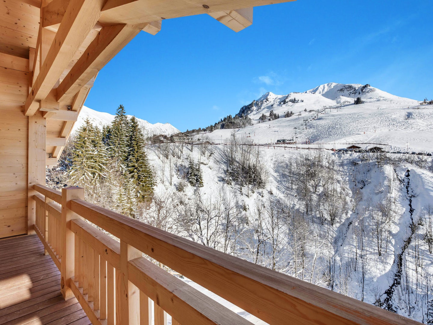 Le Grand Bornand Location Chalet Luxe Leumerin Vue 